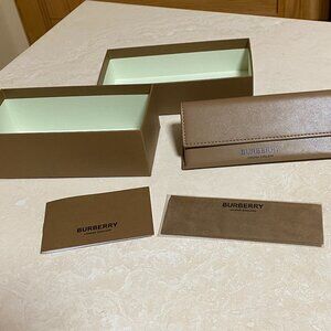 Brand new Burberry Glasses Case, Box, Cleaning Cloth and Booklet